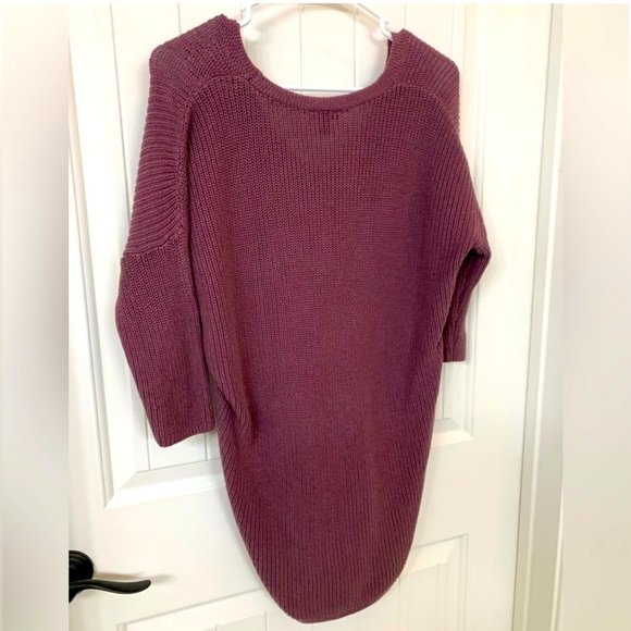 Express Oversized Comfy Sweater in Mauve - Picture 2 of 2